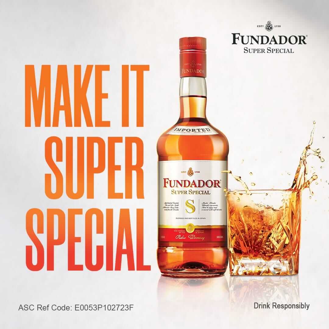 Fundador Super Special Brandy 1L at ₱329.00 | Boozy.ph