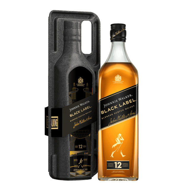 Johnnie Walker Black Label Blended Scotch Whisky 700ml Pulp Case Pack at ₱1429.00 | Boozy.ph