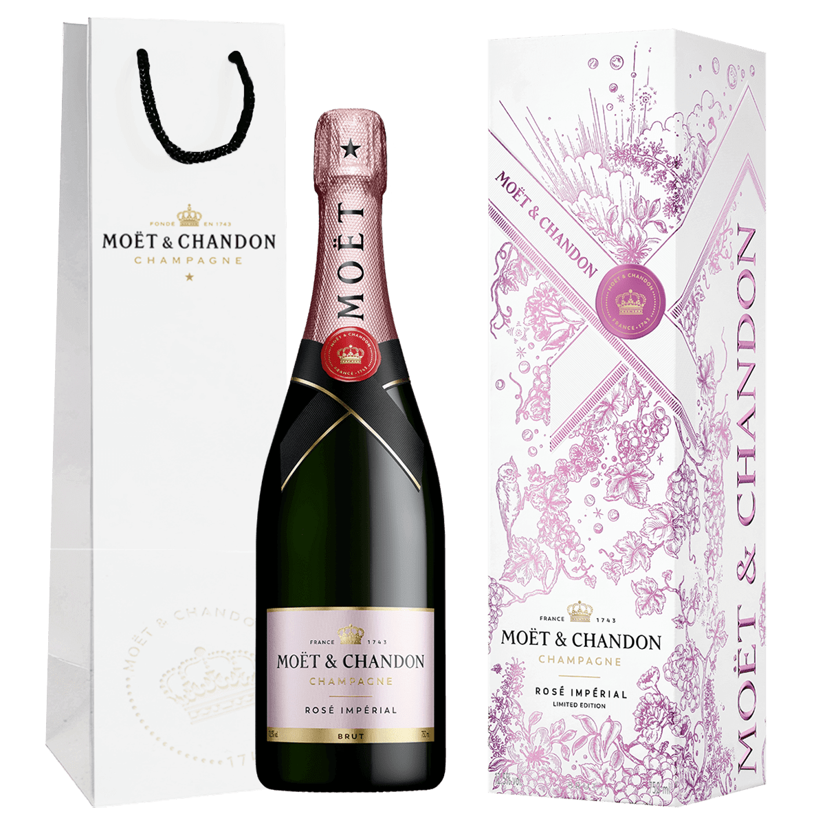 Moet & Chandon Imperial Rose Champagne 750ml Holiday Edition 2024 at ₱4177.00 | Boozy.ph