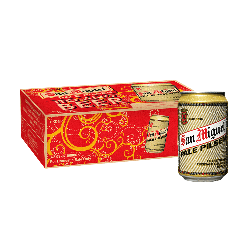 San Miguel Pale Pilsen 330 mL Can Case of 24 at ₱1322.00 | Boozy.ph